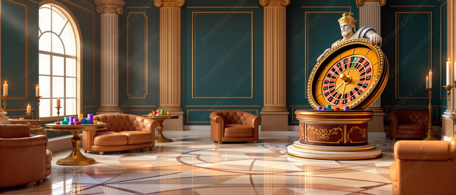 Ekran główny My Empire Casino z promocjami